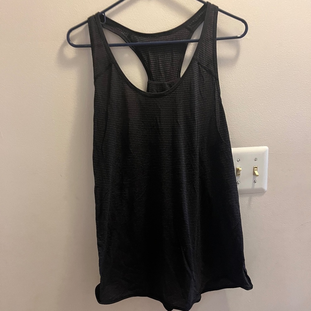 Womens Black Athletic tank top